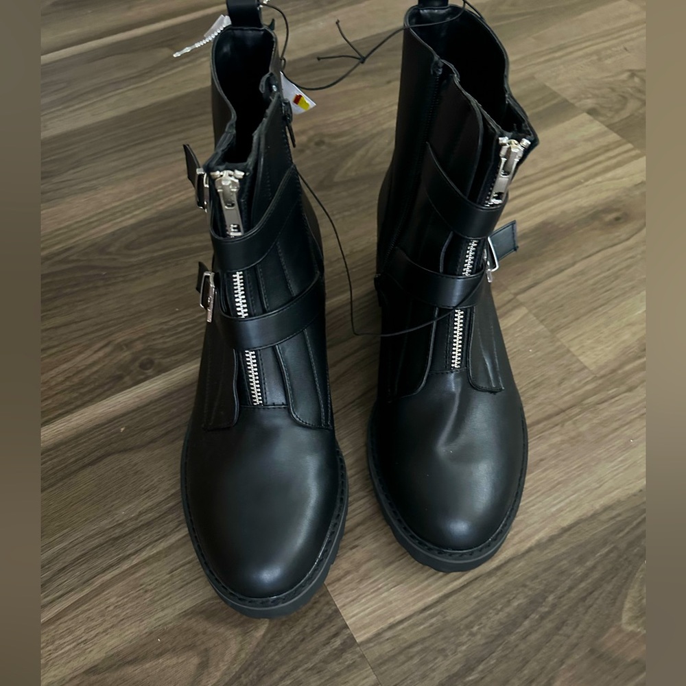 Lane Bryant Black Combat boots NWT